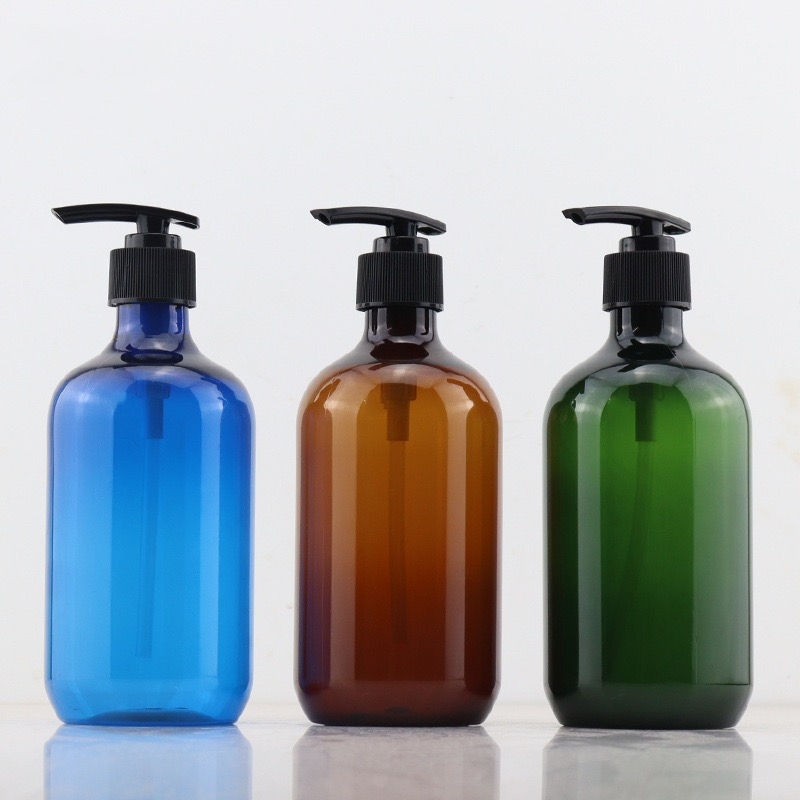Wholesale Cosmetics PET Plastic Lotion Bottles 200ml 500ml Custom Shampoo and Hair Care Bottles
