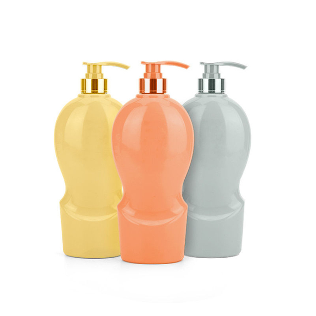 Factory Direct Sales 50ml 780ml Large Volume Shampoo Body Wash Cosmetic Plastic Bottle With Electroplating Pump