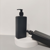 Wholesale Rectangular Hdpe 10oz Empty Cosmetic Black Plastic Lotion Pump Bottle 300 ml for Shampoo