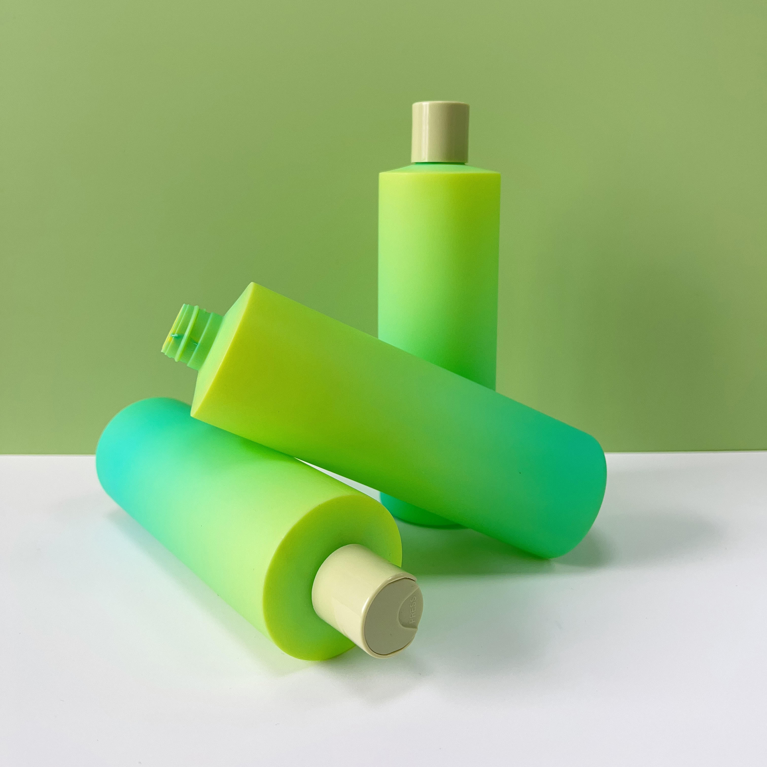 Deluxe HDPE 415ML High Material Color Bright and Colorful for Body Serum Shampoo Hair Skin Care Sho Plastic Body Wash Bottle