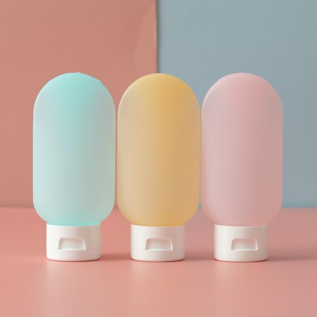 60ml HDPE Body Lotion Facial Cleanser Bottle Soft Material Bottle Sub-bottling Soft Touch Bottle