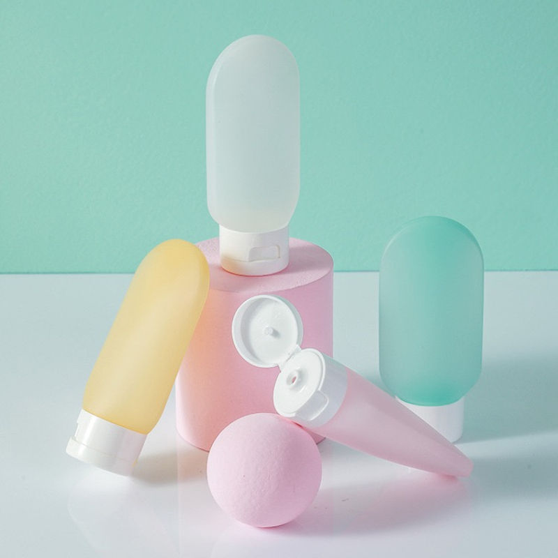 60ml HDPE Body Lotion Facial Cleanser Bottle Soft Material Bottle Sub-bottling Soft Touch Bottle