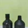Custom Luxury Matte Black Frosted PET Plastic Emulsion Pump Bottle 500ml Shampoo Bottle Cosmetic Packaging