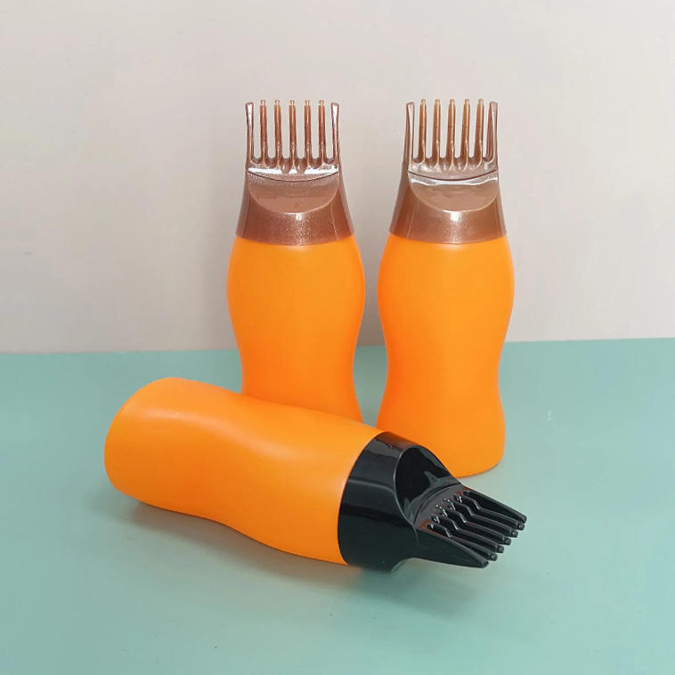 Factory Direct 170ml 180ml 240ml 300ml Hdpe Hair Essential Oil Comb Bottle With Comb