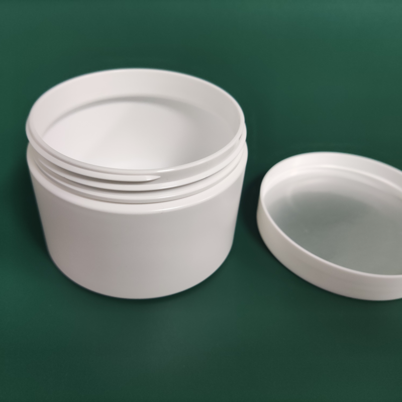Stock Empty Pet Plastic 5oz 8oz 10oz White Cosmetic Jar for Cream Cosmetic Packaging Containers