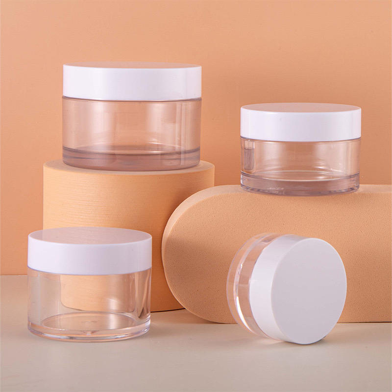 10ml to 200ml PET Plastic Makeup Cream Jar Body Butter Container Skin Care Body Scrub Jar Plastic Lid