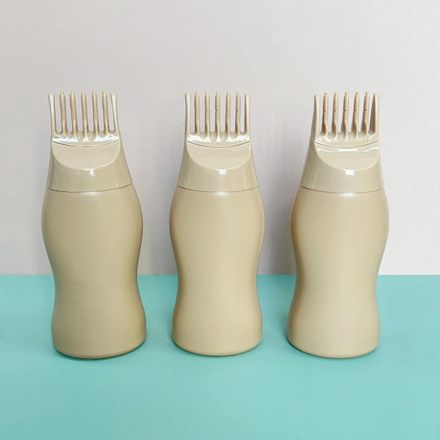 Factory Direct Sales of a Variety of Capacity 170ml 180ml 240ml 300ml Hdpe Hair Essential Oil Comb Bottle