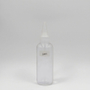 Transparent PET Hair Oil Bottle with Pump Sprayer 100ml-500ml Plastic Squeeze Pointed Mouth Bottle Sizes