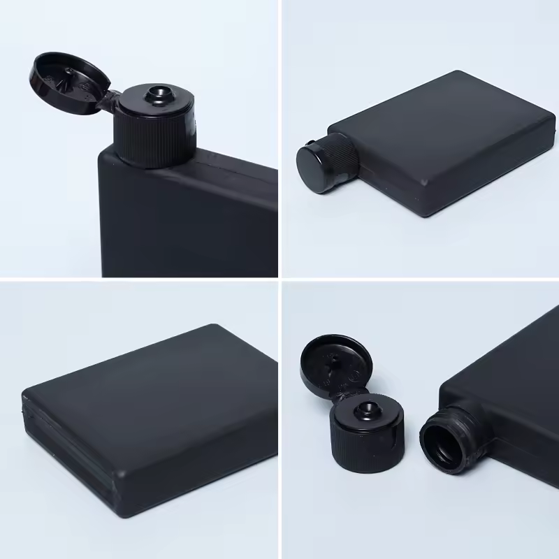 Direct Sales 200ml 300ml Clamshell Soft Touch HDPE Cosmetic Packaging Body Lotion Plastic Shampoo Bottle