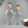 Custom Luxury 300ml 500ml PET Plastic Bottle Shampoo Shower Gel Body Wash Bottle With Unique Screw