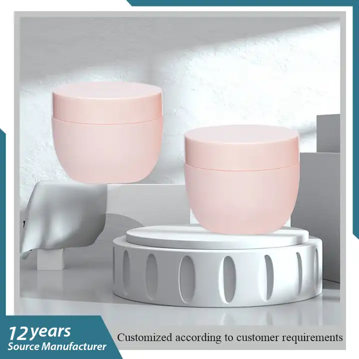 Empty Cute Containers Skin Care Face Cream Facial Mask Hdpe Plastic Cosmetic Jars