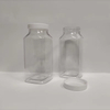 Factory in Stock 16oz PET Plastic Square Bottle Wide Mouth Packaging Bottles