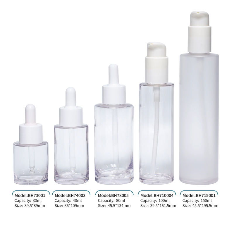 Essential Oil Serum Bottle PETG Plastic Dropper Cap 30ml to 200ml Cosmetic Empty Dropper Bottle
