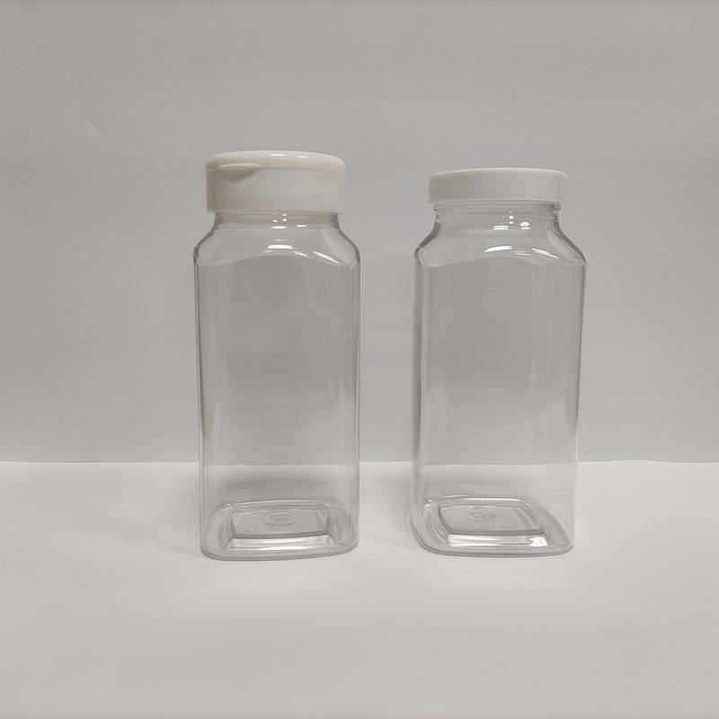 Larger Image Add to Compare Share 500ml PET Plastic Square Bottle Wide Mouth Luxury Cosmetic Packaging Bottles