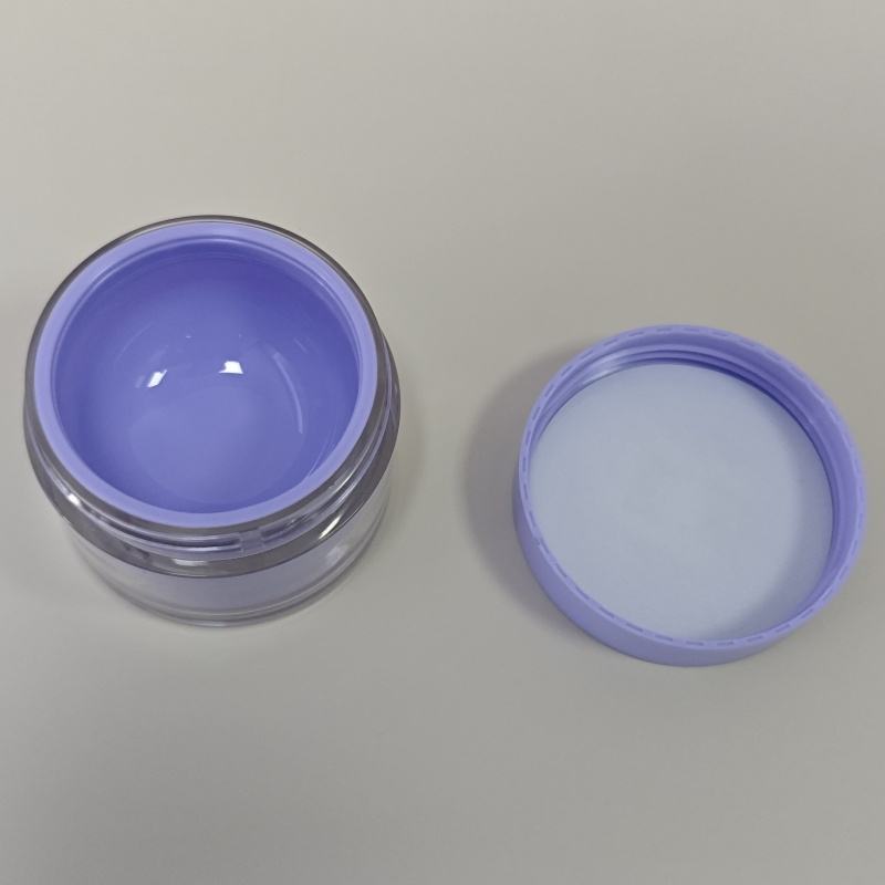 Factory Refillable PET Cream Cosmetic Packaging Jar Matte Cap 10g 30g 50g Cream Jar Container