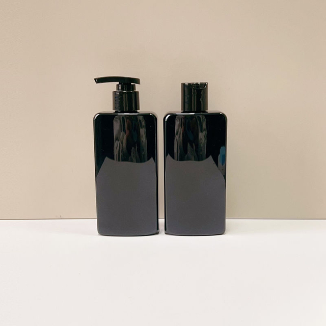 Wholesale Rectangular Pet Empty Cosmetic Plastic Emulsion Pump Bottle 250ml Shampoo