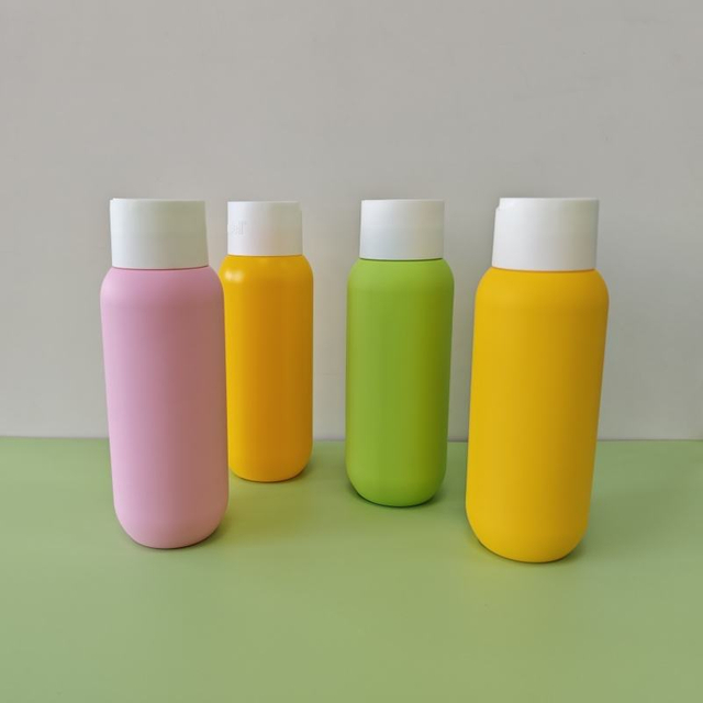 12oz HDPE Skin Care Cosmetics Packaging Plastic Squeeze Bottle With Disc Top Cap