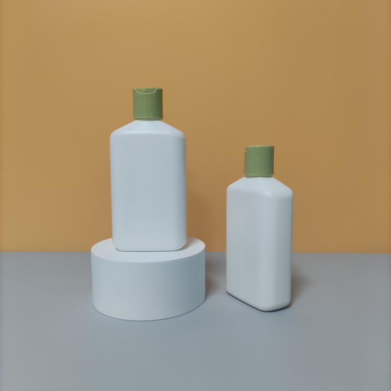Hdpe Flat Square Rectangle Shape Matte 200Ml Conditioner Lotion Hair Oil Body Wash Shampoo Cosmetic Bottle
