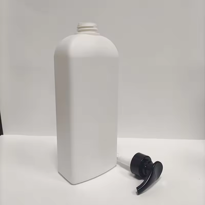 Empty Body Wash Lotion Shower Gel Press Bottle 1000ml Black Pump HDPE Shampoo Plastic Bottle