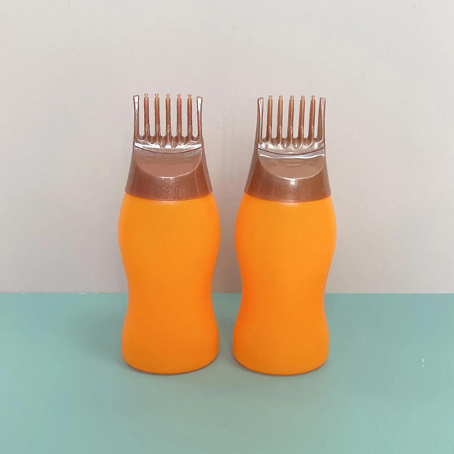 Factory Direct 170ml 180ml 240ml 300ml Hdpe Hair Essential Oil Comb Bottle With Comb
