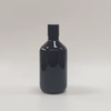 Custom Luxury Matte Black Frosted PET Plastic Emulsion Pump Bottle 500ml Shampoo Bottle Cosmetic Packaging