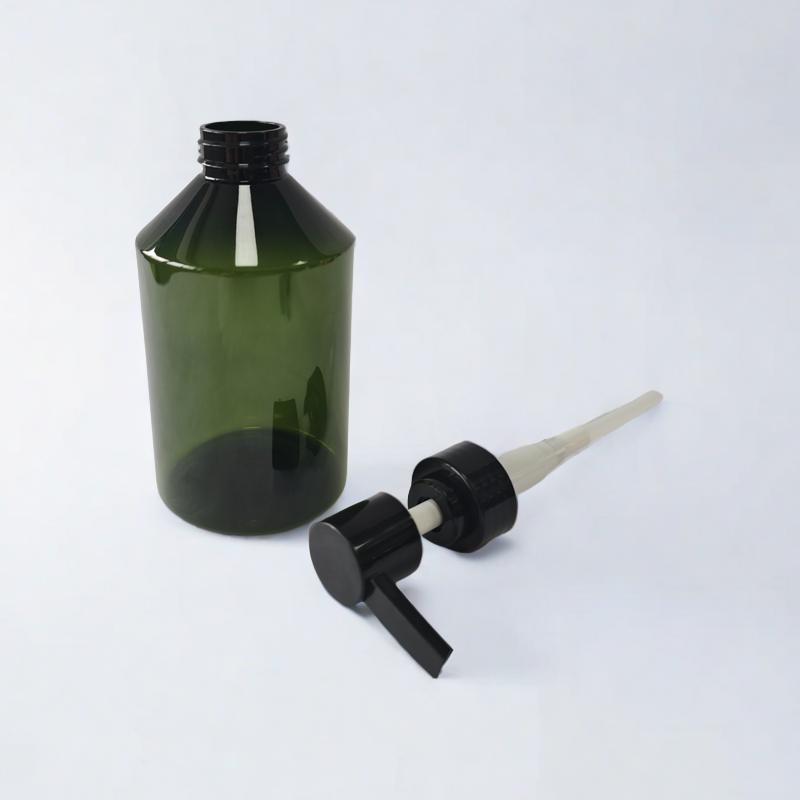 Custom Luxury 500ml PET Plastic Pump Bottle Shampoo Shower Gel Body Wash Bottle