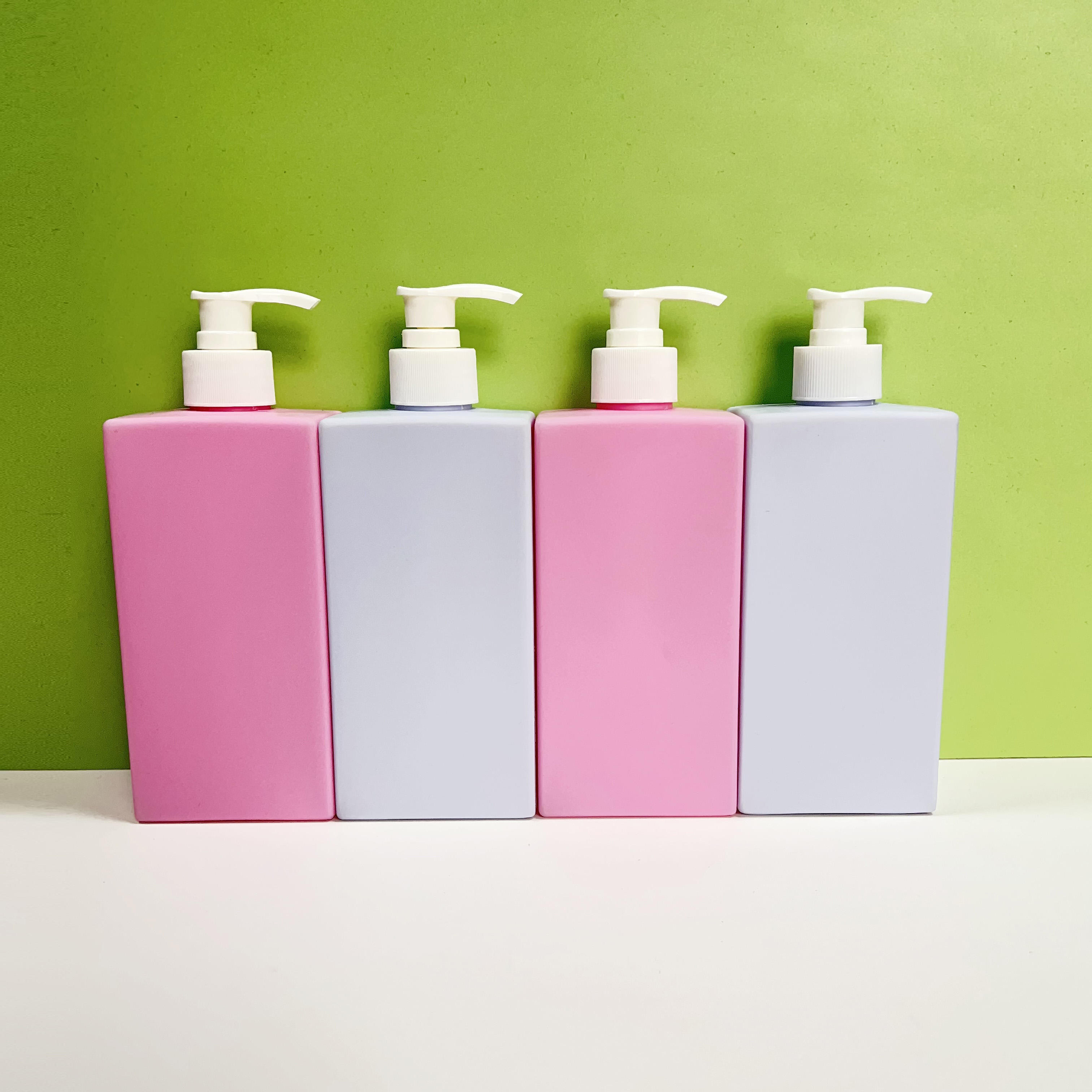 Hdpe 400ml 500ml 750ml 1000ml Cosmetic Shampoo Shower Gel Skin Care Lotion Plastic