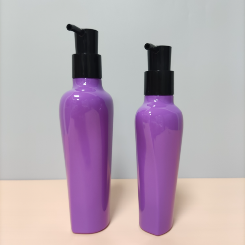 380ml 550ml Unique Shape Shampoo Shower Gel Lotion Bottles With Pump