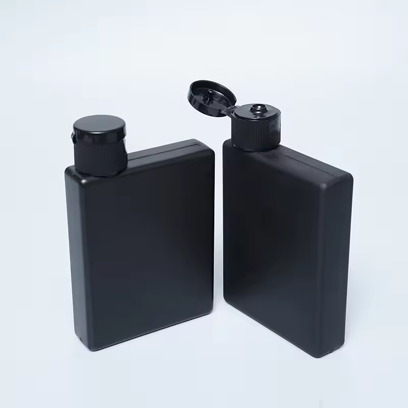 Direct Sales 200ml 300ml Clamshell Soft Touch HDPE Cosmetic Packaging Body Lotion Plastic Shampoo Bottle