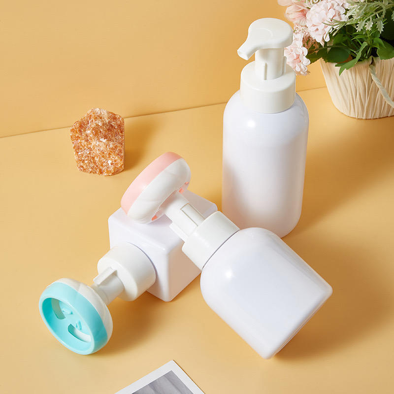 Hand Sanitizer Packaging 100ml to 500ml PET Plastic Hand Sanitizer Soap Dispenser Cleanser Flower Foam Pump Bottle