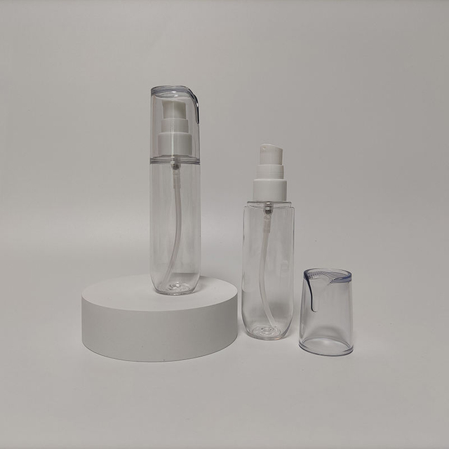 80ml Hot Sale New Product Transparent Custom Fine Mist Spray Bottle Plastic PET Packaging Bottle