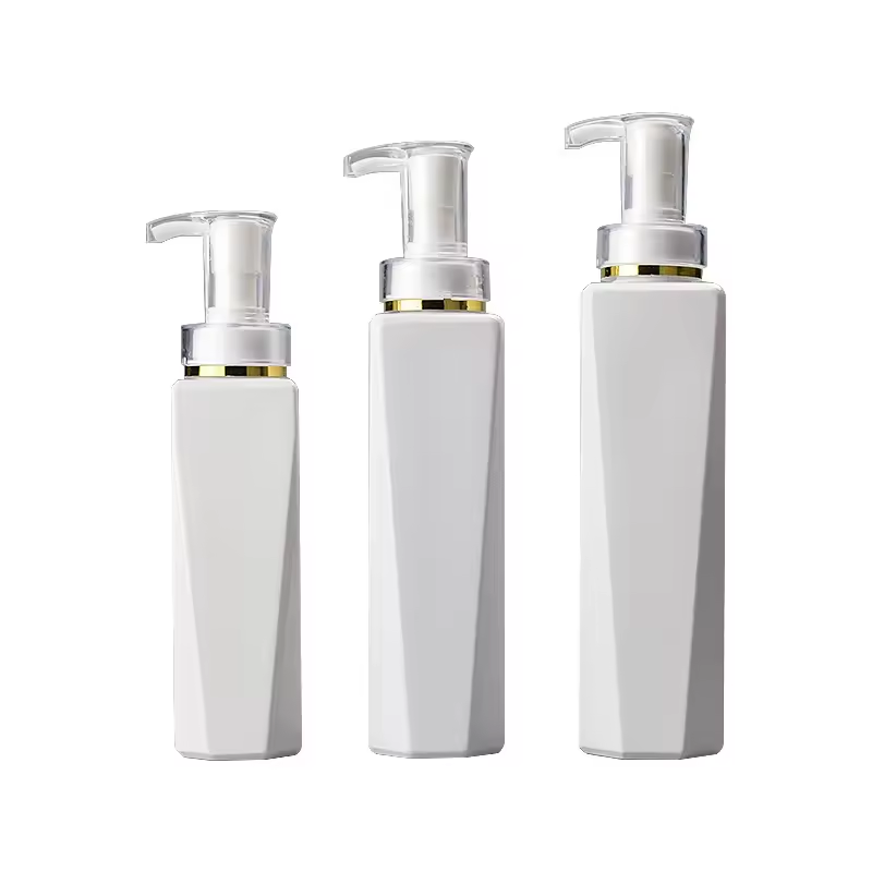 Luxury Cosmetics Packaging 450ml Empty PETPlastic Bottle Cosmetic Packaging Shampoo Bottle With Pump
