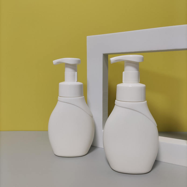 Hand Wash Lotion Pumps Shampoo Bottle 300ml Custom Cleansing Mousse Foam Pump Squeeze the Latex Plastic Bottle