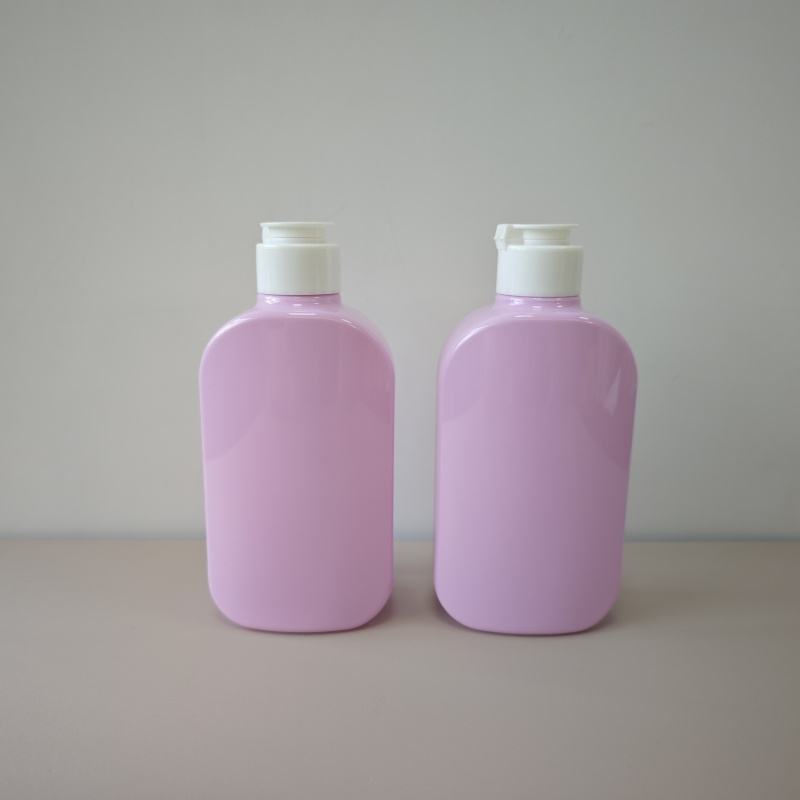 300ml Personal Care Lotion Packaging Bottle Pet Flat Bottle With Flip Cap