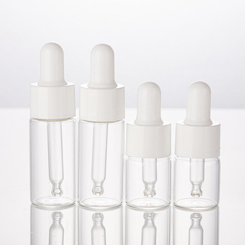 Factory Supplies 5ml 10ml 30ml PET Brown clear Glass Dropper Custom Oil Cosmetic Packaging Bottles