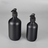 Custom Luxury Matte Black Frosted PET Plastic Pump Bottle Shampoo Bottle Cosmetic Packaging