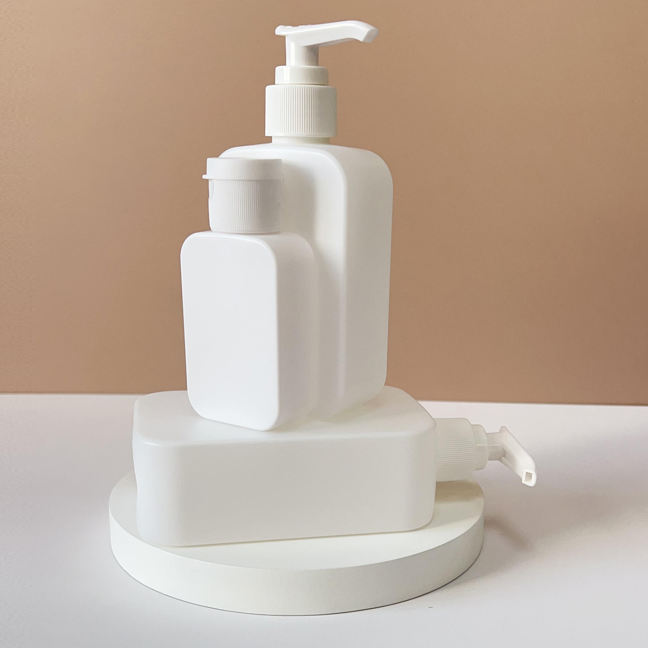 1OZ 100ML 2OZ 4OZ 6OZ 250ML 10OZ 15OZ HDPE Cosmetics Packaging Plastic Shampoo Bottle Soft Touch Bottle