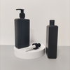 Wholesale Rectangular Hdpe 10oz Empty Cosmetic Black Plastic Lotion Pump Bottle 300 ml for Shampoo