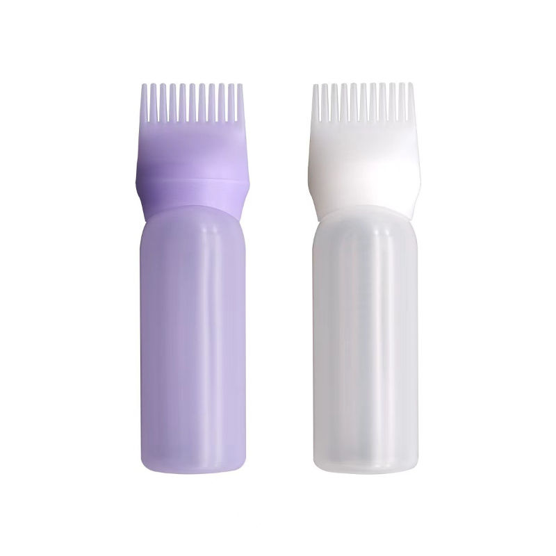 Factory Direct Sales 120ml HDPE Material Plush Touch Hair Essential Oil Environmental protection Oil Comb