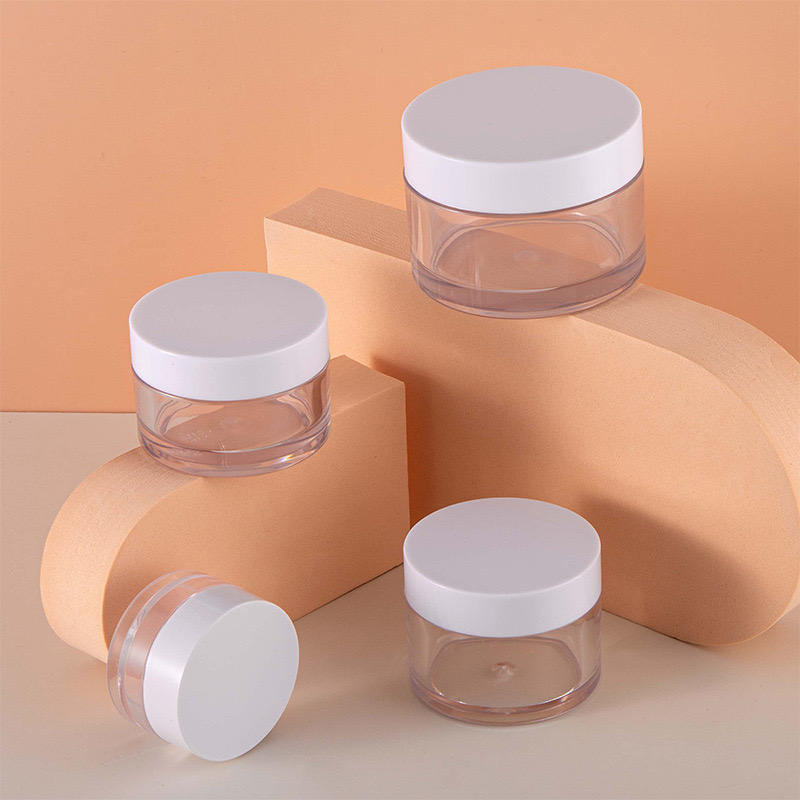 10ml to 200ml PET Plastic Makeup Cream Jar Body Butter Container Skin Care Body Scrub Jar Plastic Lid