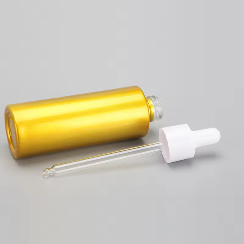 High-end Cosmetic Packaging 60ml 90ml Pet Plastic Dropper Bottle Hair Essence Bottle Serum Bottle