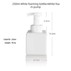 Empty 250ml PET Plastics square Hand Wash Mousse Foam Bottle Colored Plastic Foam Pump Bottle