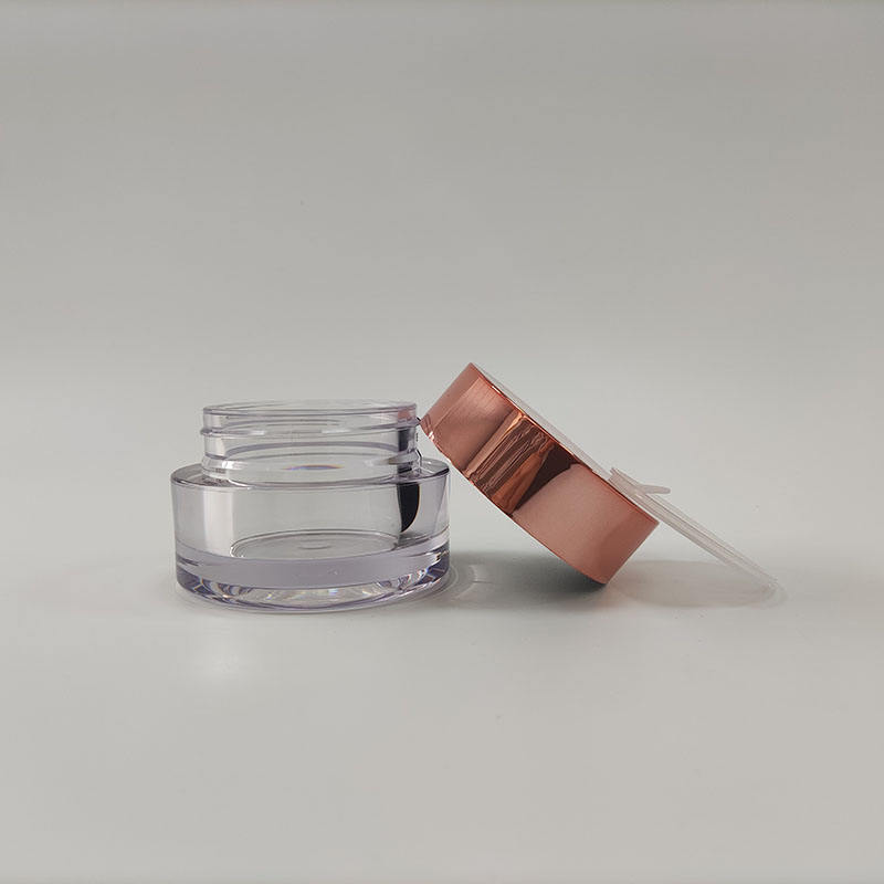 PETG Luxury Plastic Cosmetic Container Cream Jar With Lids for Acrylic Powder Containers