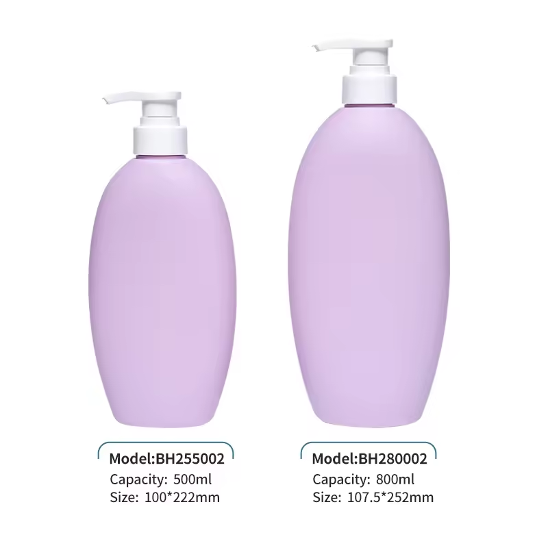 550ML 800ML HDPE Skincare Deluxe Lotion Pump Bottle Plastic Shampoo Bottle and Cosmetic Packaging