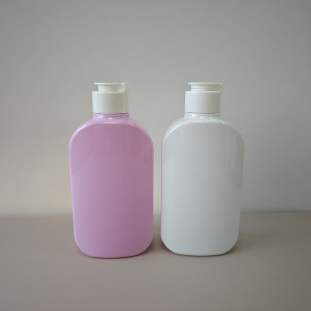 300ml Personal Care Lotion Packaging Bottle Pet Flat Bottle With Flip Cap